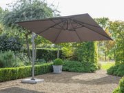Lichfield 2.7m x 2.7m Square Side Post Parasol with Granite Base - Grey