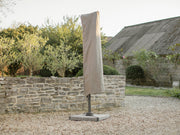 Lichfield 2.7m x 2.7m Square Side Post Parasol with Granite Base - Sand