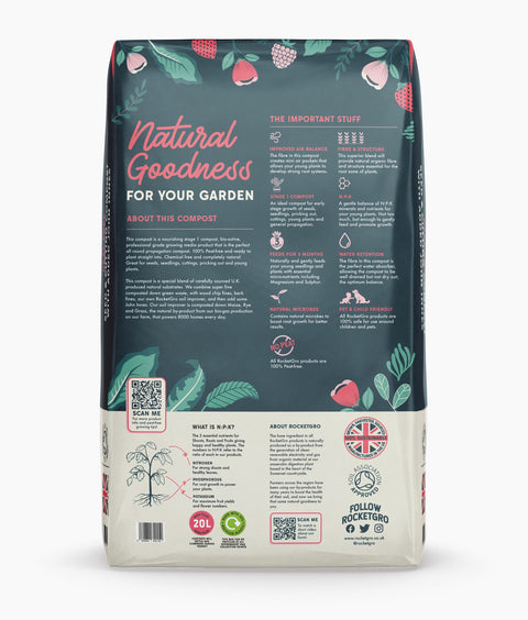 Rocket-Gro Seed & Cutting with John Innes 20L