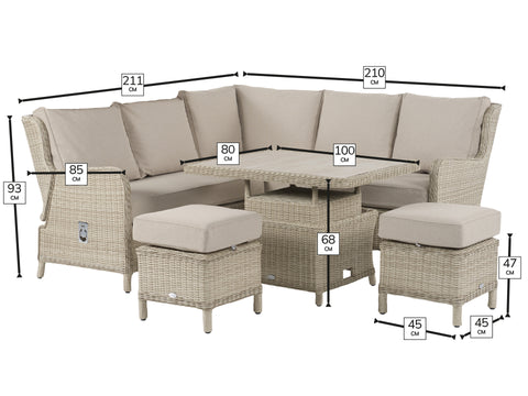 Bramblecrest Chedworth Mini Sofa Set