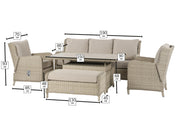 Bramblecrest Chedworth Reclining 3 Seat Sofa Set