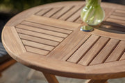 Bramblecrest Richmond Teak 80cm Round Bistro Set
