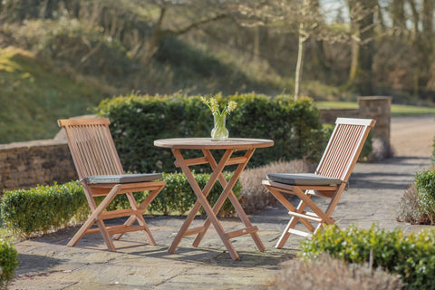 Bramblecrest Richmond Teak 80cm Round Bistro Set