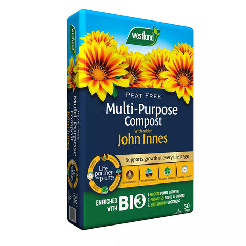 Westland Multi Purpose Peat Free Compost With John Innes 40L + 25% Extra Free