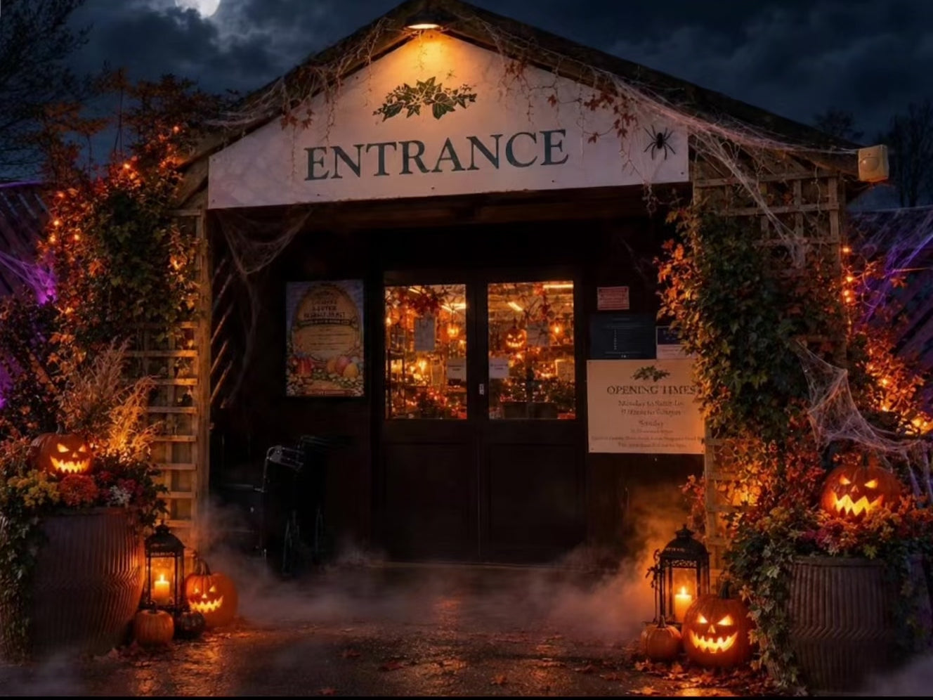 Garden Centre Entrance Halloween