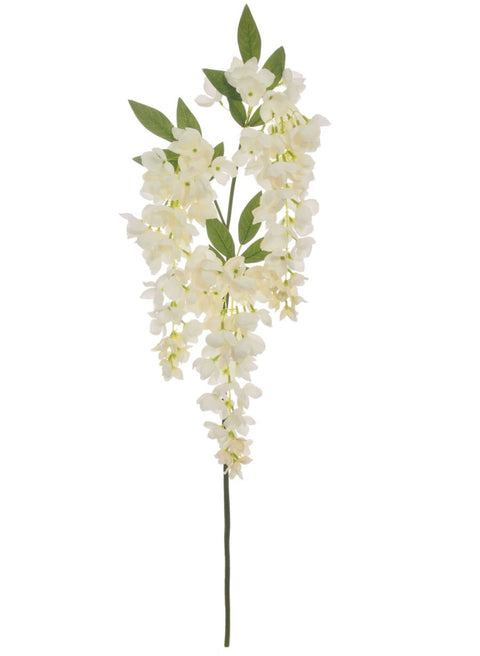 Artificial Wisteria Stem Cream 3 Head