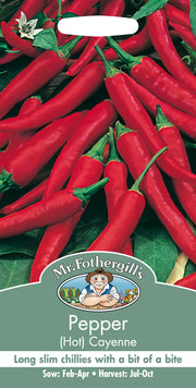 Mr Fothergills Pepper (Hot) Cayenne Seeds