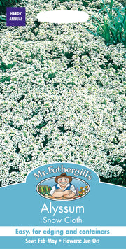 Mr Fothergills Alyssum Snow Cloth Seeds
