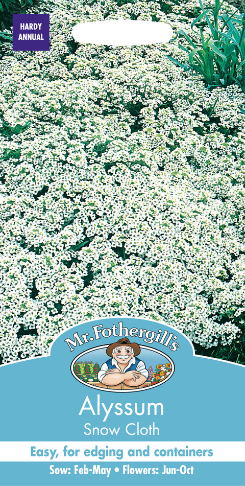 Mr Fothergills Alyssum Snow Cloth Seeds