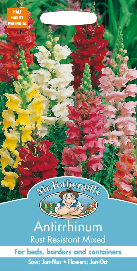 Mr Fothergills Antirrhinum Rust Resistant Mixed Seeds