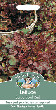 Mr Fothergills Lettuce Salad Bowl Red Seeds