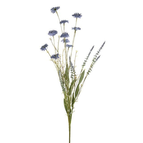 Artificial English Heath Daisy Leaf Blue