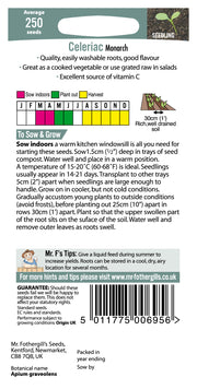 Mr Fothergills Celeriac Monarch Seeds