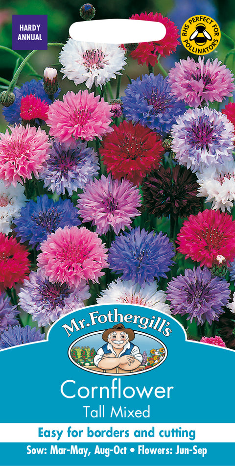 Mr Fothergills Cornflower Tall Mixed Seeds