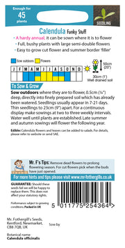 Mr Fothergills Calendula Funky Stuff Seeds