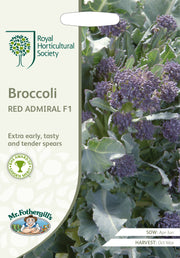 Mr Fothergills RHS Broccoli Red Admiral F1