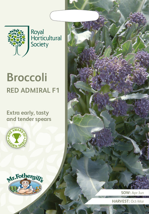 Mr Fothergills RHS Broccoli Red Admiral F1
