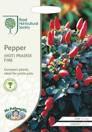 Mr Fothergills RHS Pepper (Hot) Prarie Fire Seeds
