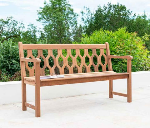 Alexander Rose Mahogany Lattice Bench 5ft