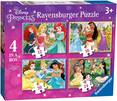 Disney Princess Puzzles - 4 in a Box