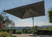 Bramblecrest Chichester 3.0m Square Side Post Parasol with Granite Base - Grey