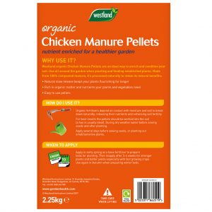 Fertilisers - Chicken Manure Pellets Organic 2.25kg + 25%