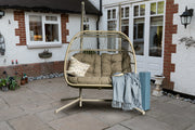 Eleanor Double Folding Hanging Chair - Grey or Natural