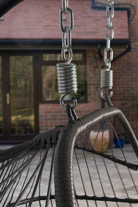 Eleanor Double Folding Hanging Chair - Grey or Natural