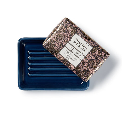 Heathcote & Ivory William Morris Dove & Rose Soap 150g & Ceramic Dish