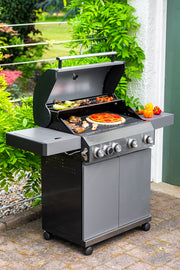 Grillstream Classic Hooded 4 Burner BBQ - Matt Grey