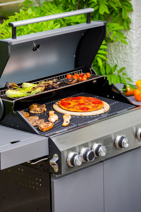 Grillstream Classic Hooded 4 Burner BBQ - Matt Grey