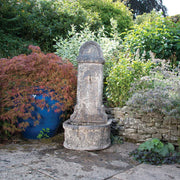 Tall Tapped Salt Glazed Ancient Water Feature