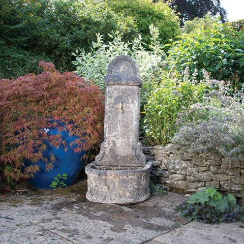 Tall Tapped Salt Glazed Ancient Water Feature