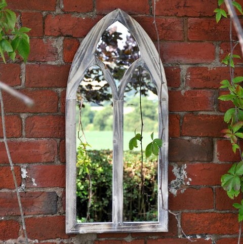 Church Gothic Wooden Mirror