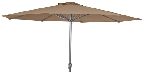 Aluminium Tilt and Crank Parasol Taupe 3m