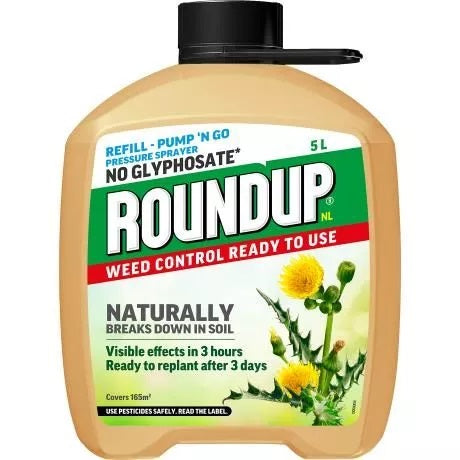 Roundup Natural Weed Control Pump ‘n Go Refill 5L