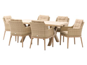 Bramblecrest Monterey Vogue 180 x 100cm Ceramic Top Rectangular Set