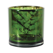 Green Fern Hurricane Jar