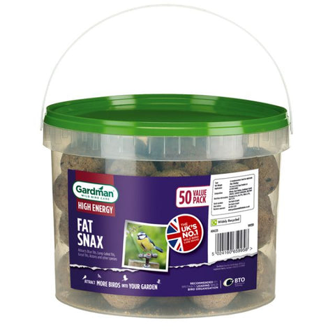 Gardman - Fat Snax, No Net - 50 Ball Tub