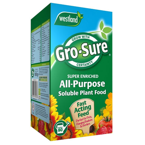Fertilisers - Gro-Sure All-Purpose Soluble Plant Food  800g