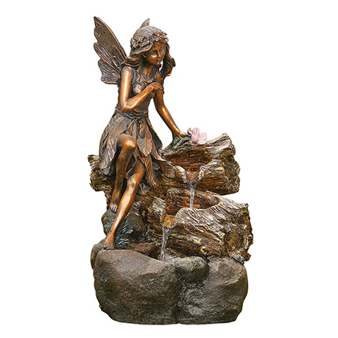 Kelkay Pixie Spills Water Feature with L.E.D. Lights