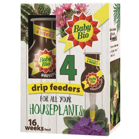 Baby Bio Houseplant drip Feeders 4 x 40ml