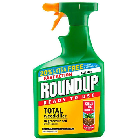 Roundup Weedkiller Fast Action RTU 1Ltr + 20% FREE