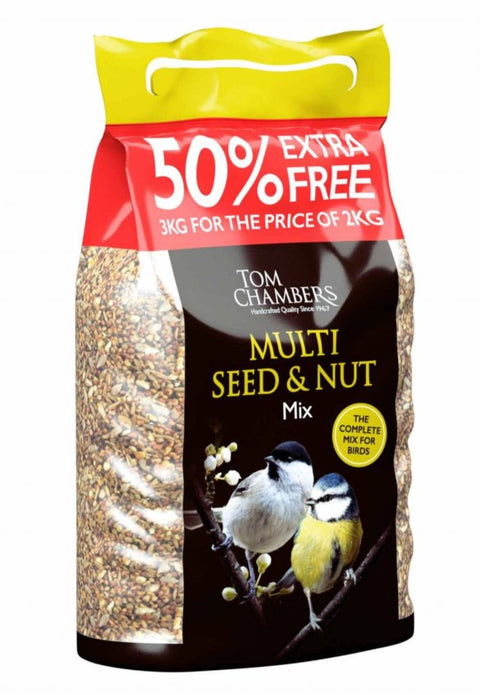 Tom Chambers Multi Seed & Nut Mix - 50% EXTRA FREE