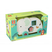 Orange Tree Jungle Elephant Pull Along Shape Sorter
